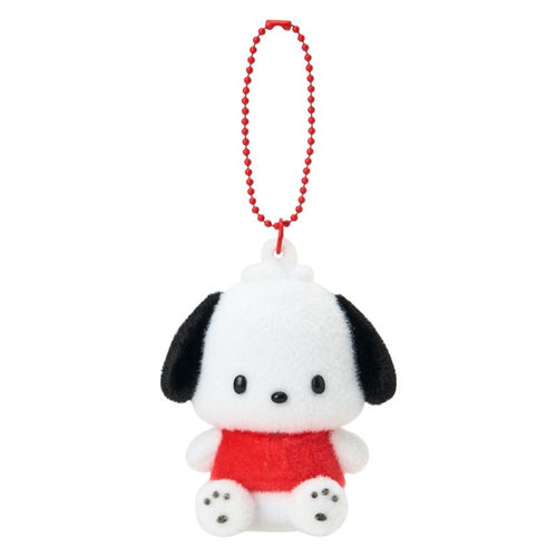 日本Sanrio正品PC狗Pochacco 植絨公仔匙扣包掛件