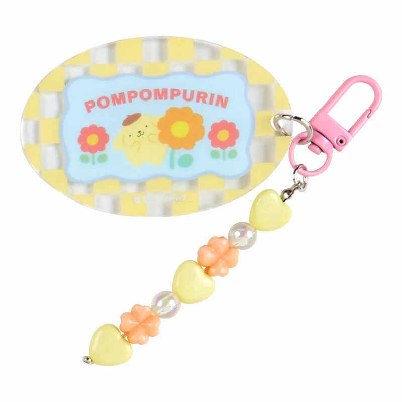 日本Sanrio正品Pompompurin布甸狗 匙扣包掛件盲盒(粉彩格紋)