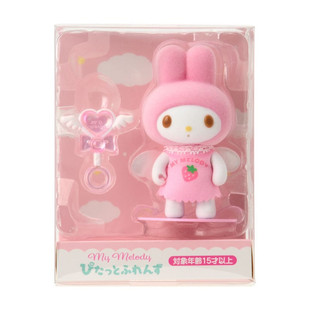日本Sanrio正品My Melody 植絨公仔小擺設(天使)