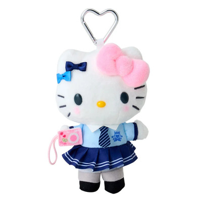 日本Sanrio正品Hello Kitty 毛絨公仔匙扣包掛件(學校旅行)
