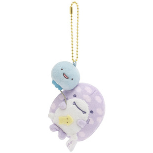 日本SanX正品Jinbesan鯨鯊先生鯊魚 毛絨公仔匙扣包掛件