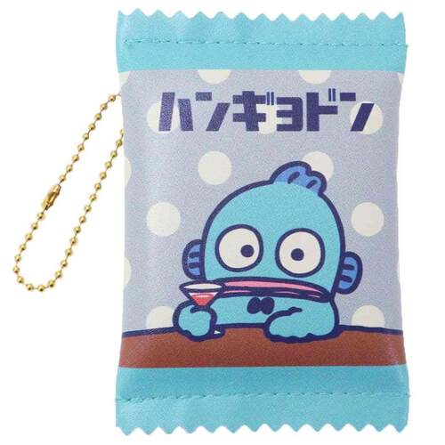 日本Sanrio正品Hangyodon海怪 零錢包匙扣包掛件Fancy Retro