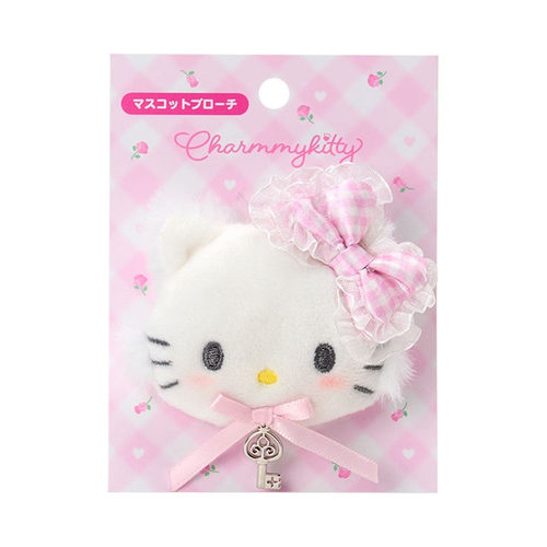 日本Sanrio正品Charmmy Kitty 毛絨扣針胸針(My Furbaby)