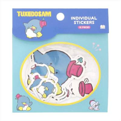 日本Sanrio正品Tuxedo Sam企鵝 袋裝貼紙(Collection)