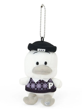 日本Sanrio正品AP鴨Ahiru no Pekkle 毛絨公仔擺設禮物(黑白)