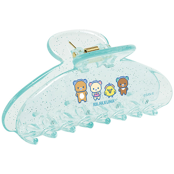日本SanX正品Rilakkuma鬆弛熊 髮夾鯊魚夾抓夾頭飾Gaming
