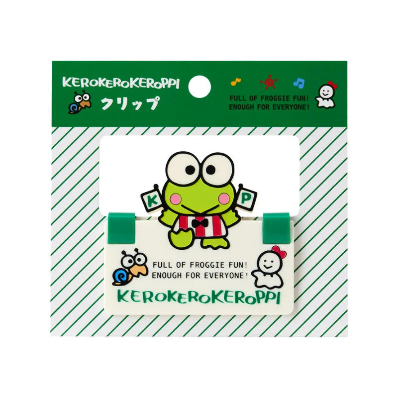 日本Sanrio正品Keroppi大眼蛙 封口夾紙夾(Daily)