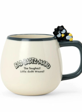 日本Sanrio正品Badtz Maru酷企鵝XO 陶瓷馬克杯咖啡杯(Mascot)