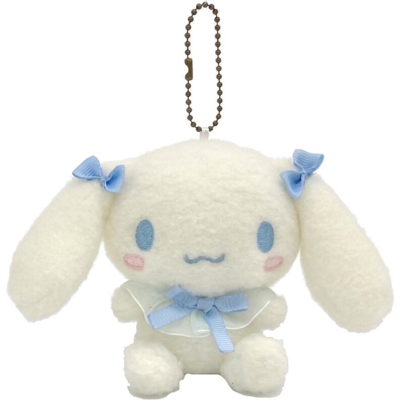 日本Sanrio正品Cinnamoroll玉桂狗 毛絨公仔匙扣包掛件(Ribbon)