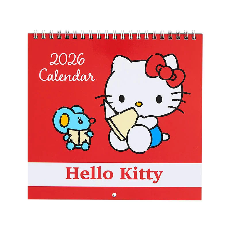 日本Sanrio正品Hello Kitty 2026年日曆月曆小掛曆