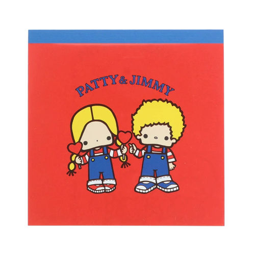 日本Sanrio正品Patty and Jimmy 便簽本便條紙Retro