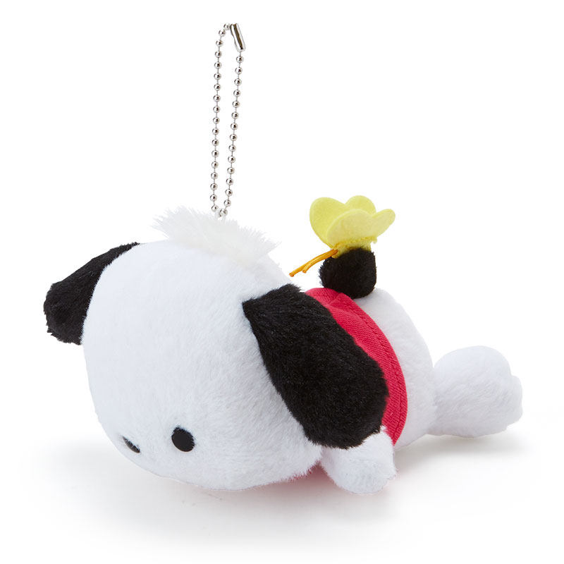 日本Sanrio正品Pochacco帕恰狗PC狗 毛絨公仔包掛件禮物(蝴蝶)