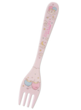 日本Sanrio正品LittleTwinStars小雙星 塑膠叉子