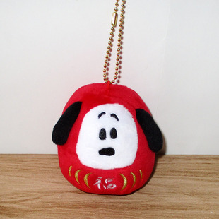 日本Peanuts正品Snoopy史努比 毛絨公仔包包掛件禮物(達摩)