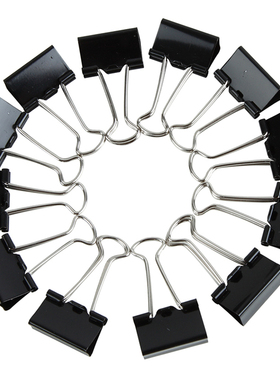 齐心B3606/B3608/B3609/B3607黑色长尾夹燕尾夹文件资料办公财务