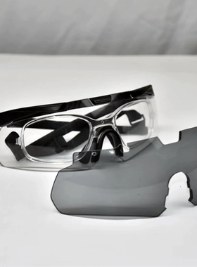 CASP战术CQB护目镜透明变色眼镜3.2mmPC灰色射击训练执勤巡逻