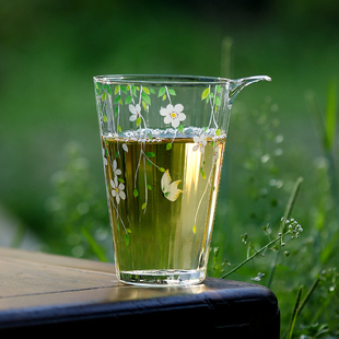 小清新玻璃公道杯匀茶杯高档功夫茶具公杯茶海茶盅分茶耐热礼盒装