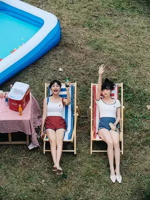 OMOM retro INS sports swimsuit women's one-piece triangle thin belly cover student vacation Sanya bath suit swimsuit