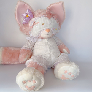 南风格子手作37英寸玲娜贝儿超大号娃衣LinaBell白色纯棉睡衣套装