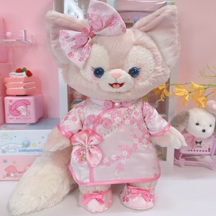 中秋特别款 S号玲娜贝儿着替中国风Linabell手作娃衣甜美梅花旗袍