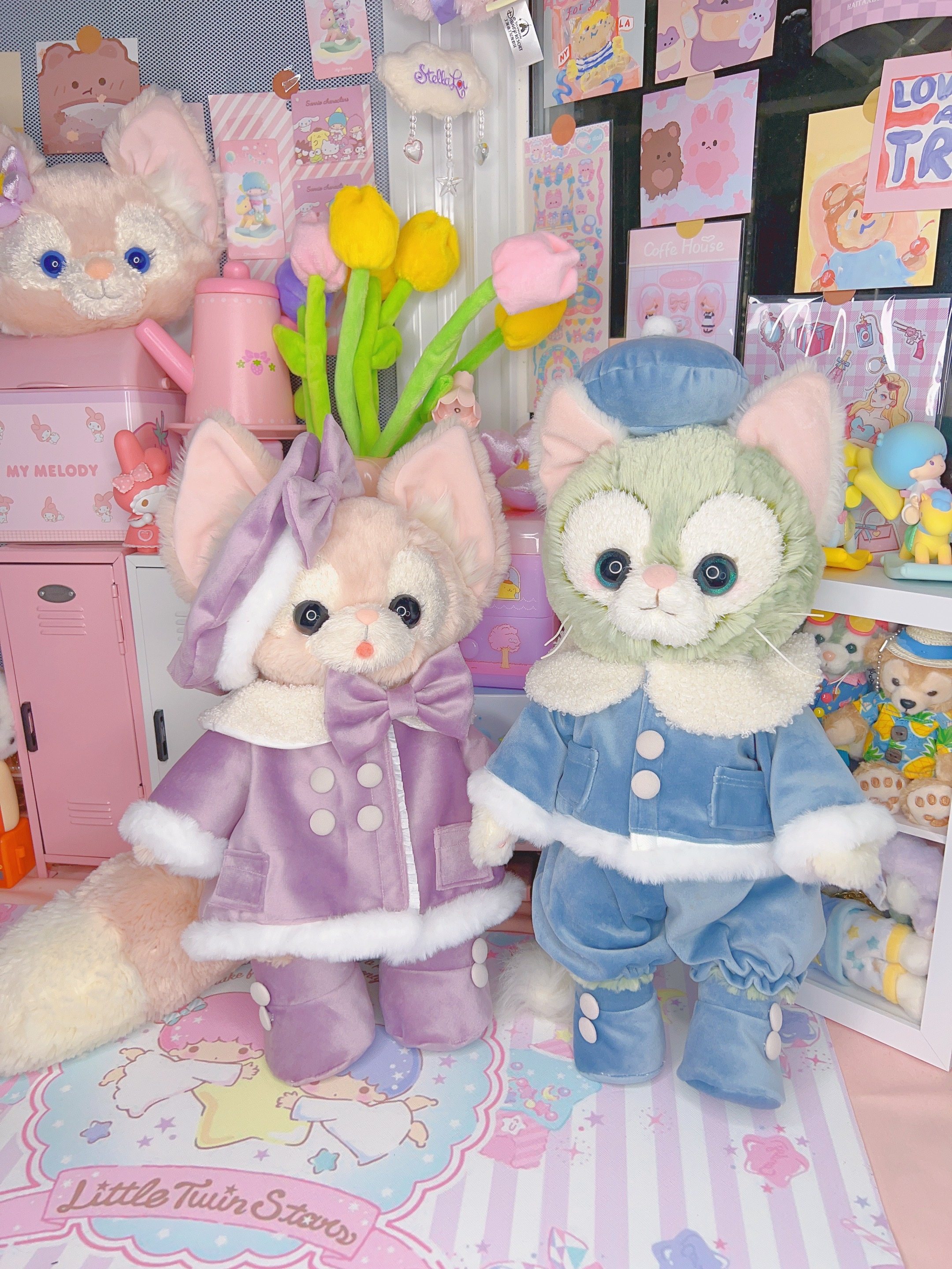 兔年新款玲娜贝儿毛绒外套衣服linabell冬装保暖大衣亲肤可爱着替