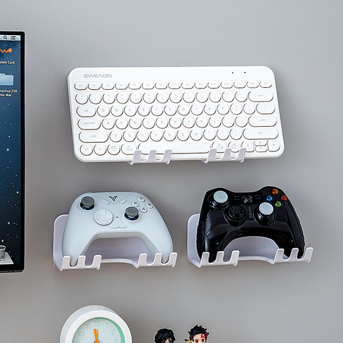 游戏手柄支架挂墙免打孔耳机ps5/xbox/switch宿舍壁挂收纳放置架
