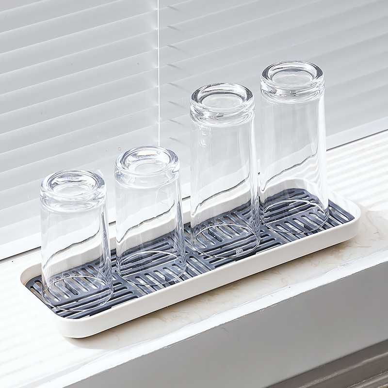 杯子沥水架双层沥水杯架水吧台置物架水瓶收纳架滤水架玻璃杯托盘