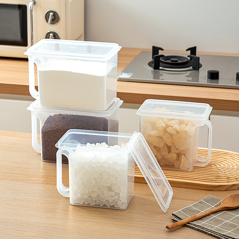 白糖储存罐食品级塑料冰糖密封罐家用糖罐白砂糖防潮罐红糖收纳盒