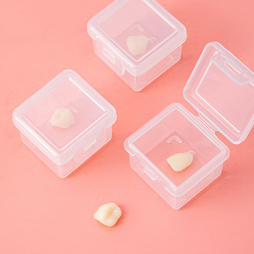 乳牙收纳盒女孩密封小巧收集盒孩子儿童智齿纪念盒男孩牙齿收藏盒