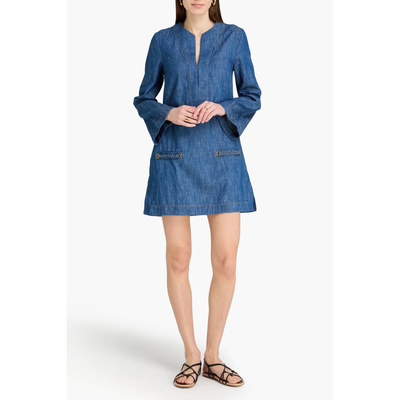 ZIMMERMANN正品代购过季款民族风娃娃款洗水牛仔连衣裙62357