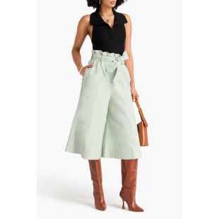 花苞阔腿真皮裤 ZIMMERMANN正品 款 过季 07928 代购