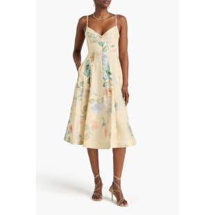 款 过季 超美高腰剪裁花花连衣裙18211 代购 ZIMMERMANN正品