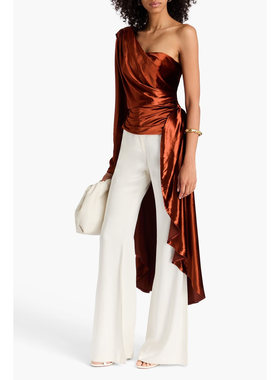 ZIMMERMANN正品代购过季款低奢绸缎面单肩气高贵衬衫71666