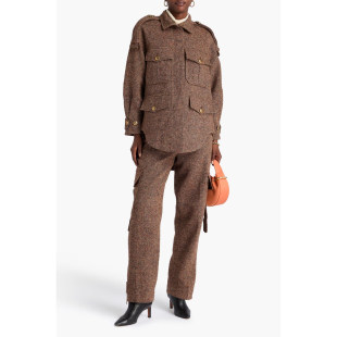 款 过季 复古风帅气大口袋TWEED毛呢外套70837 代购 ZIMMERMANN正品