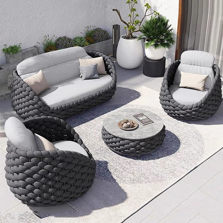 户外沙发庭院藤椅花园家具组合别墅阳台露天光房藤编休闲防水防晒,住宅家具,户外沙发,淘宝优惠券,粉丝福利购,淘宝优惠卷