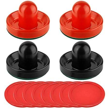 Coopay Air Hockey Pushers and Red Air Hockey Pucks， Goal