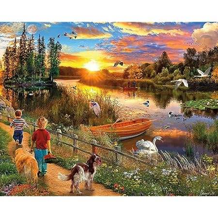 Ceaco - David Maclean - River Sunset - 1000 Oversized Pie