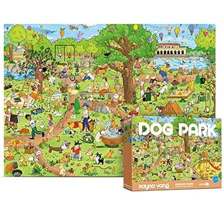 Antelope- 1000 Piece Puzzle for Adults， Dog Park Jigsaw