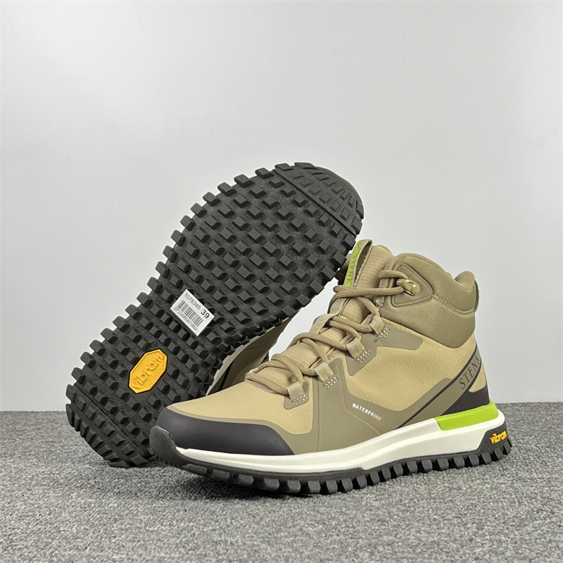 出欧洲单户外防水休闲鞋女鞋V底耐磨防滑厚底减震中帮徒步登山鞋