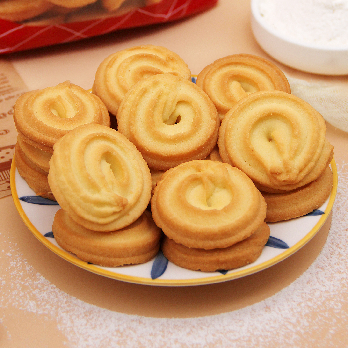 老香斋白脱曲奇上海特产老字号春节年货送礼休闲零食小吃饼干糕点