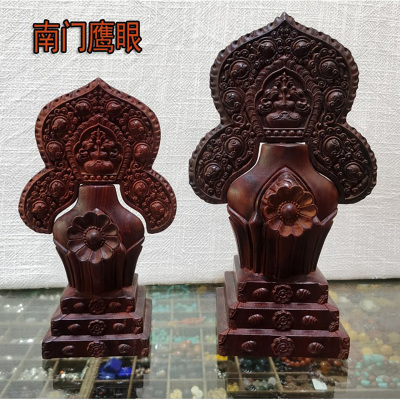 7寸8寸实木文武百尊朵玛总集非洲紫檀木精雕上师本尊坛城多玛荟供