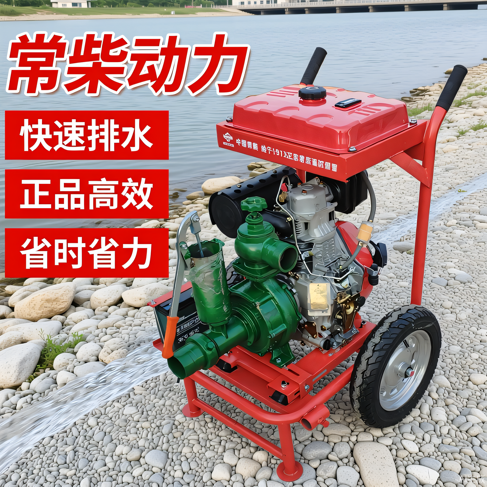 常柴柴油机离心泵丰燕一体喷灌泵