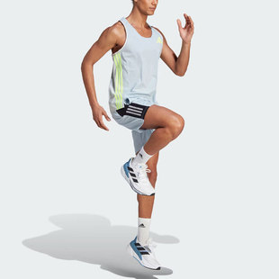 Adidas阿迪达斯PROMOSINGLET男子舒适透气速干运动跑步背心HZ2548