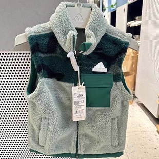 VEST儿童冬季 加绒保暖运动休闲马甲IQ1328 WARM Adidas阿迪达斯JK