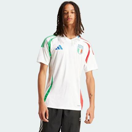 Adidas阿迪达斯FIGC A JSY 男子球迷版运动训练足球服短袖 IN0656