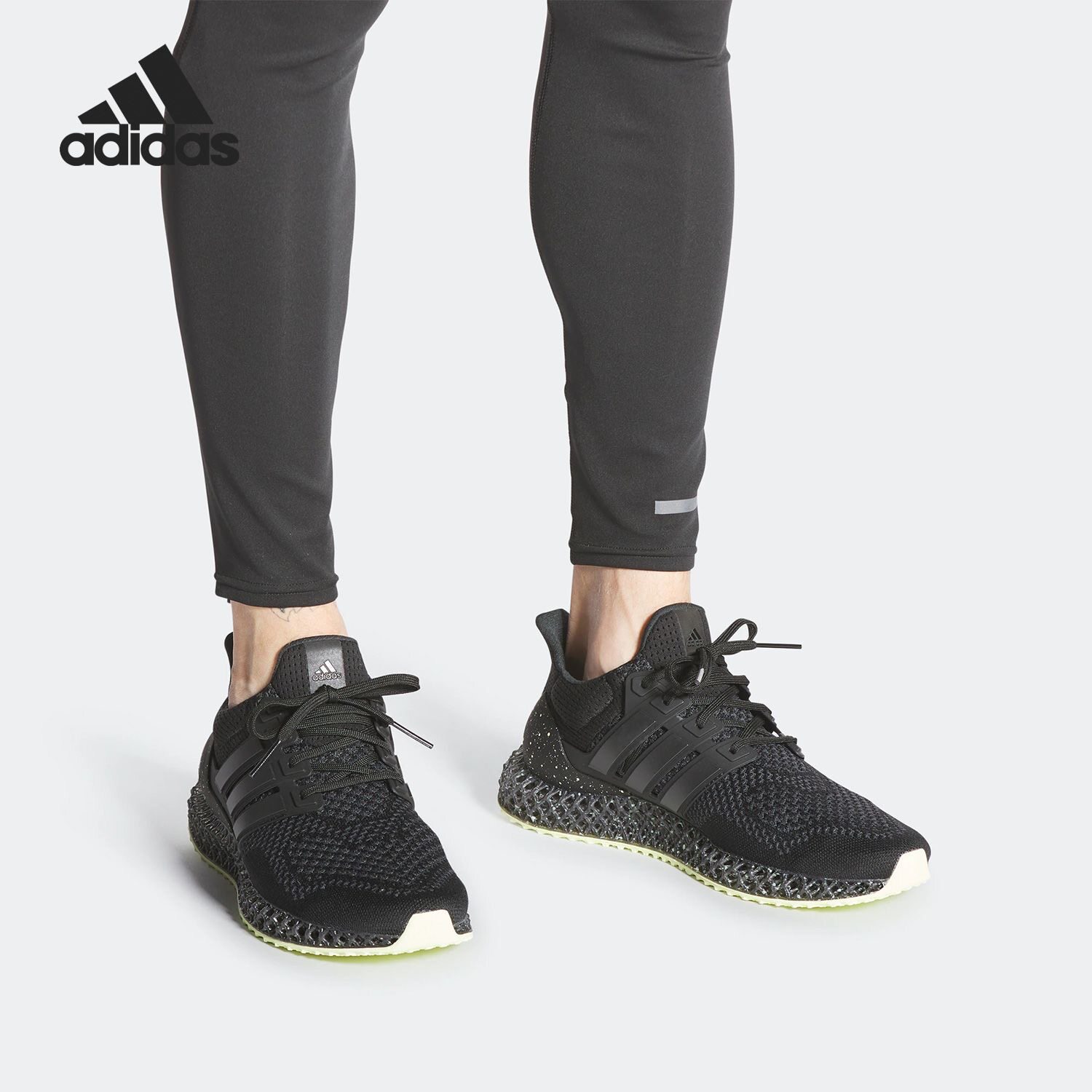 阿迪达斯4D透气耐磨男女跑步鞋