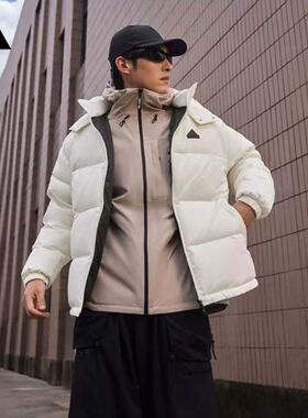 Adidas阿迪达斯V PUFF JKT UG男女冬季休闲轻薄保暖面包服JW1649