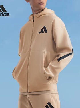 Adidas阿迪达斯M Z.N.E. FZ男子户外运动休闲连帽夹克外套 JF2445