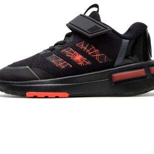Adidas阿迪达斯MARVEL SPIDEY RACER EL K新款魔术贴儿童鞋ID5236