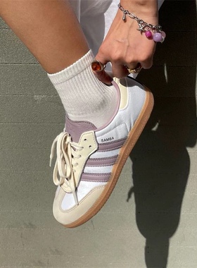 Adidas阿迪达斯SAMBA OG三叶草新款低帮运动休闲德训T头鞋IE1417